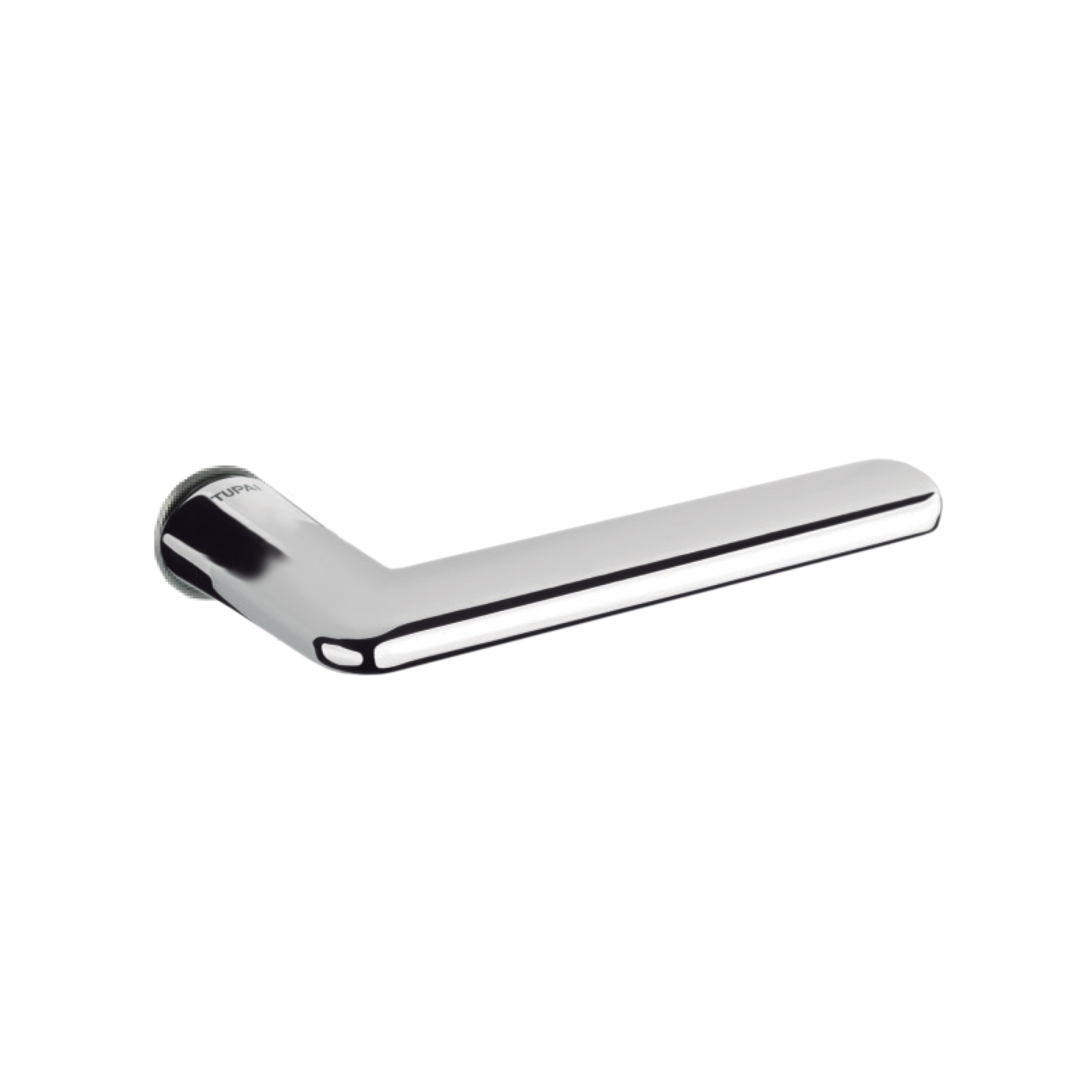T3098CRPC_TUPAI-RAPIDO-TAVIRA-LEVER-DOOR-HANDLE-ON-CONCEALED-ROUND-ROSE_POLISHED-CHROME.jpg Tupai Rapido RetaLine Tavira Lever Door Handle on Concealed Round Rose - Bright Polished Chrome - Image 1