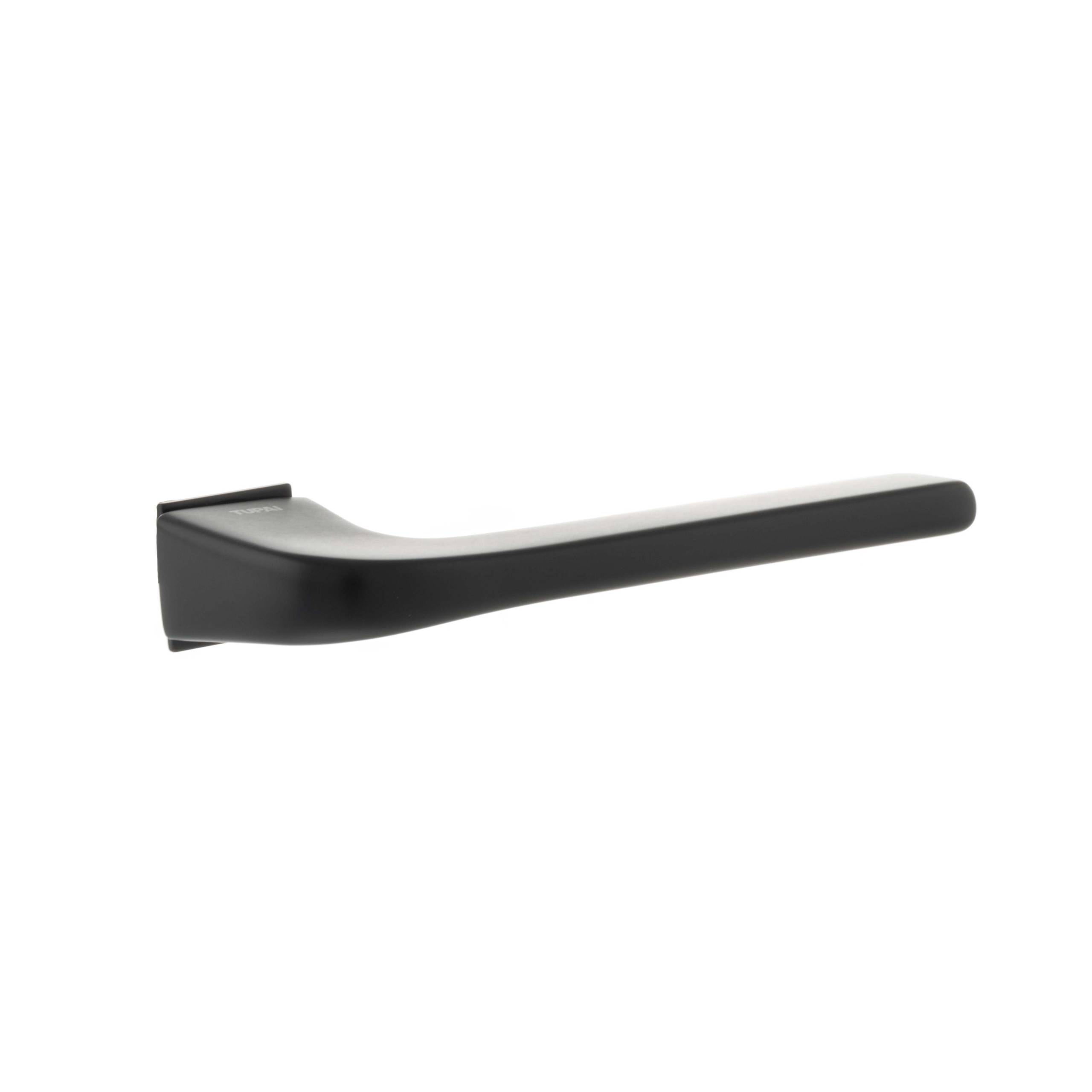 T4007CSMB_TUPAI20RAPIDO20CANHA20LEVER20DOOR20HANDLE20ON20CONCEALED20SQUARE20ROSE_MATT20BLACK_LR-scaled-1.jpg Tupai Rapido 5S Line Canha Lever Door Handle on Concealed Square Rose - Pearl Black - Image 1