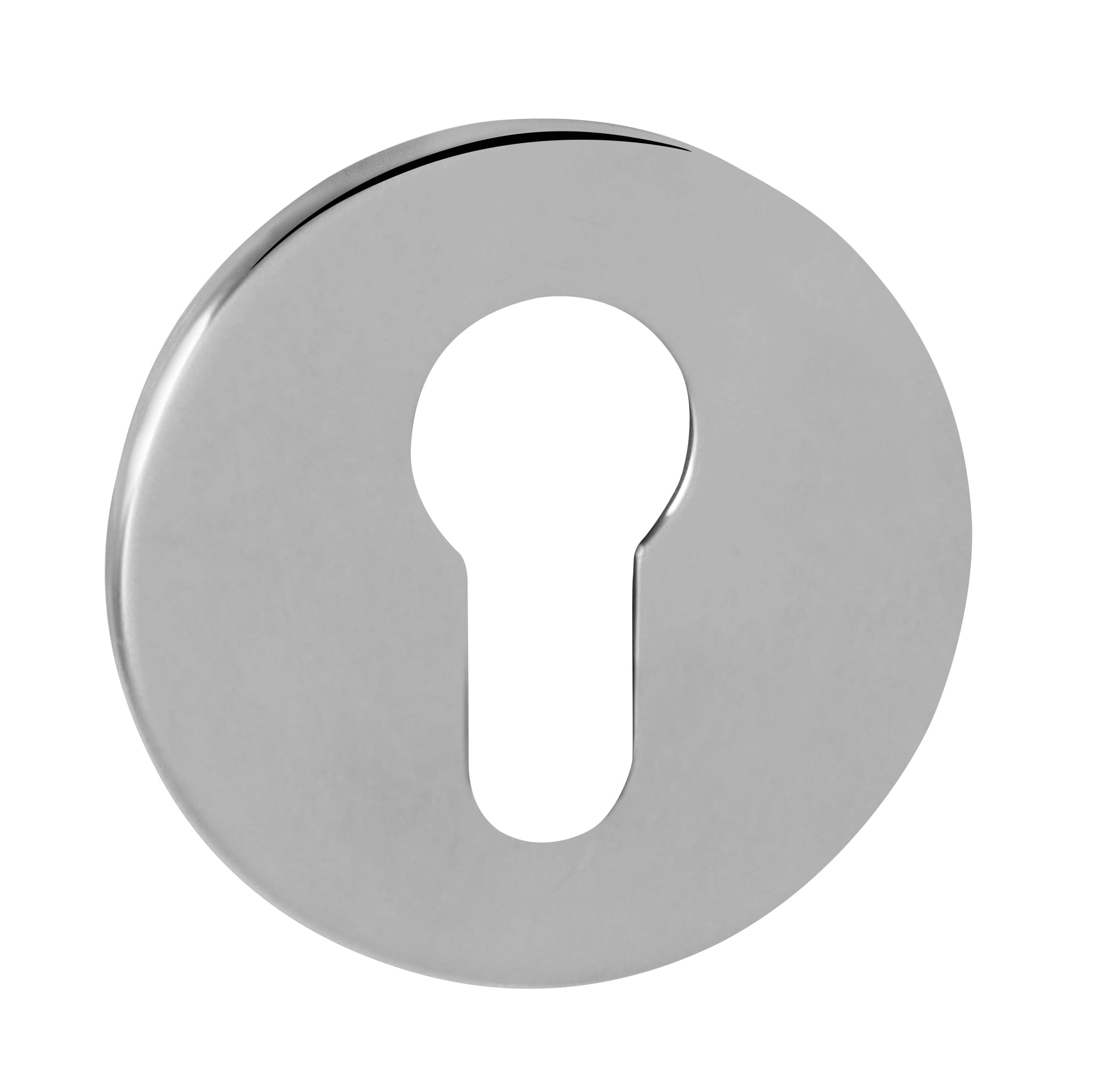 TESCER5SPC.jpg Tupai Rapido 5S Line Euro Escutcheons on 5mm Slimline Round Rose - Bright Polished Chrome - Image 1