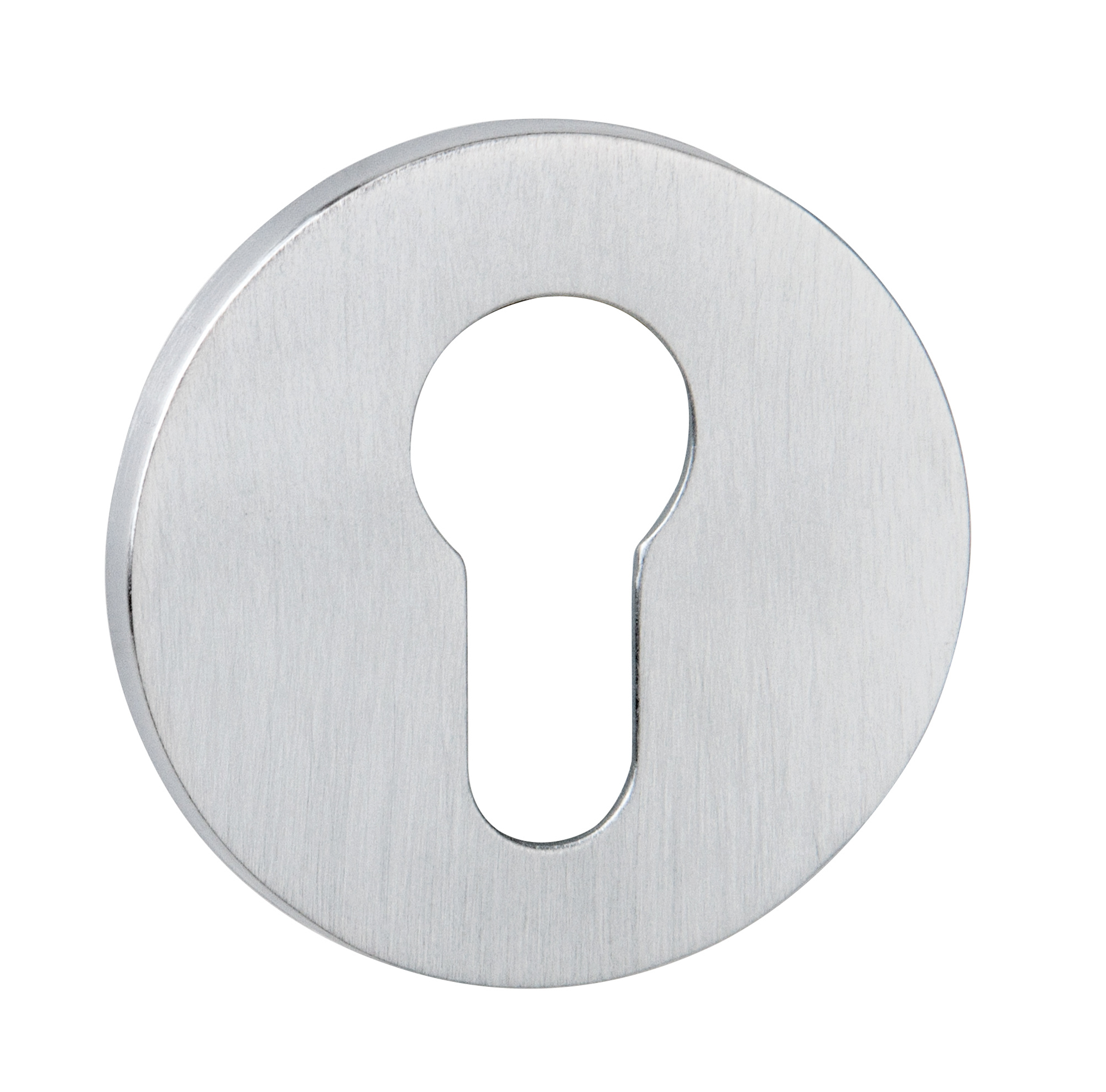 TESCER5SSC.jpg Tupai Rapido 5S Line Euro Escutcheons on 5mm Slimline Round Rose - Satin Chrome - Image 1
