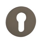 Tupai Rapido 5S Line Euro Escutcheons on 5mm Slimline Round Rose - Titanium