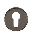 Tupai Rapido CurvaLine Euro Escutcheons on Round Rose - Titanium