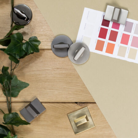 Tupai Rapido Curva/QuadraLine WC Turn on Square Rose (bolt through fixing only) - Titanium - Image 3