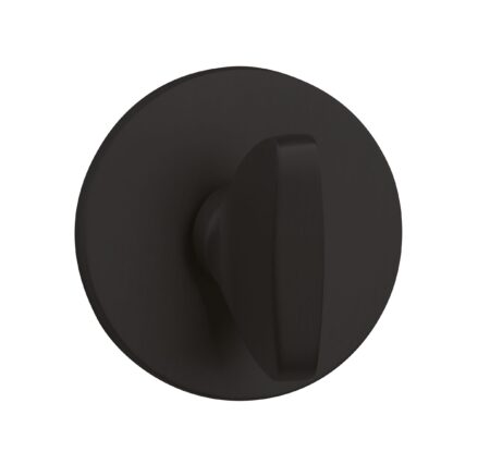 Tupai Rapido 5S Line WC Turn on 5mm Slimline Round Rose (bolt through fixing only) - Pearl Black