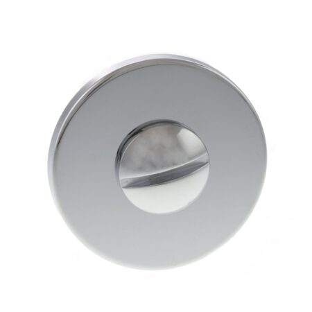 Tupai Rapido 5S Line WC Turn on 5mm Slimline Round Rose (bolt through fixing only) - Bright Polished Chrome - Image 2