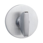 Tupai Rapido 5S Line WC Turn on 5mm Slimline Round Rose (bolt through fixing only) - Satin Chrome