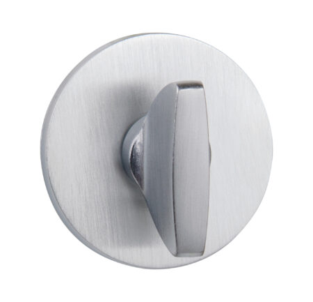 Tupai Rapido 5S Line WC Turn on 5mm Slimline Round Rose (bolt through fixing only) - Satin Chrome