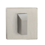 Tupai Rapido 5S Line WC Turn on 5mm Slimline Square Rose (bolt through fixing only) - Pearl Nickel