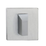 Tupai Rapido 5S Line WC Turn on 5mm Slimline Square Rose (bolt through fixing only) - Satin Chrome