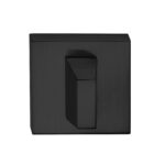 Tupai Rapido Curva/QuadraLine WC Turn on Square Rose (bolt through fixing only) - Pearl Black