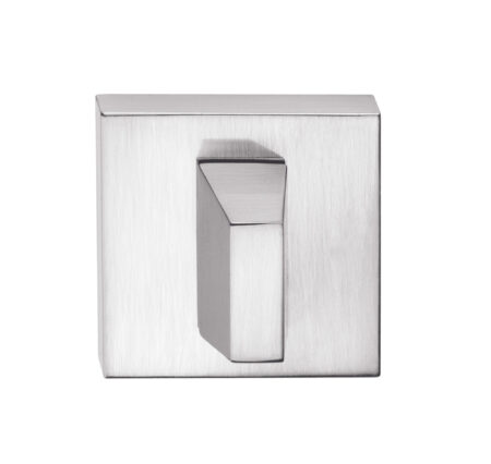 Tupai Rapido Curva/QuadraLine WC Turn on Square Rose (bolt through fixing only) - Satin Chrome
