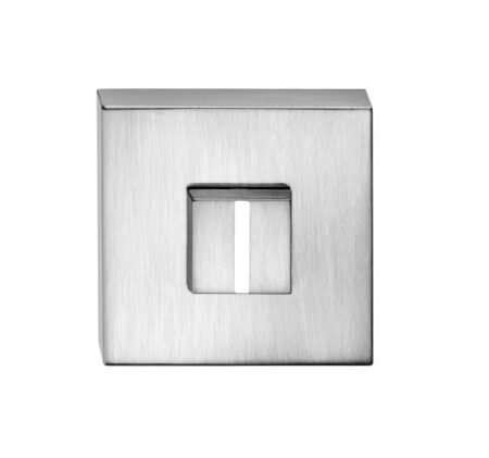 Tupai Rapido Curva/QuadraLine WC Turn on Square Rose (bolt through fixing only) - Satin Chrome - Image 2