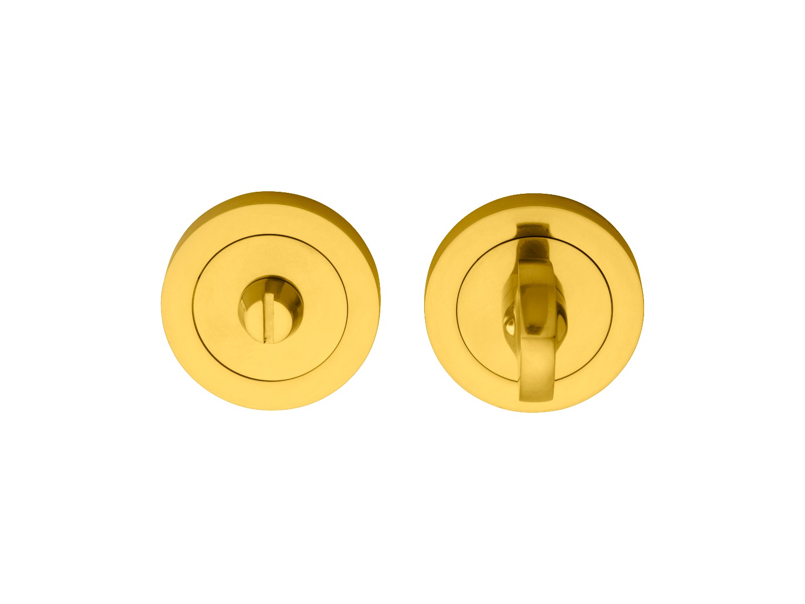 aa12.jpg Carlisle Brass Turn & Release on Concealed Fix Round Rose (4.9 x 67mm Spindle) - Polished Brass - Image 1