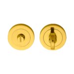 Carlisle Brass Turn & Release on Concealed Fix Round Rose (4.9 x 80mm Longer Spindle) - Polished Brass