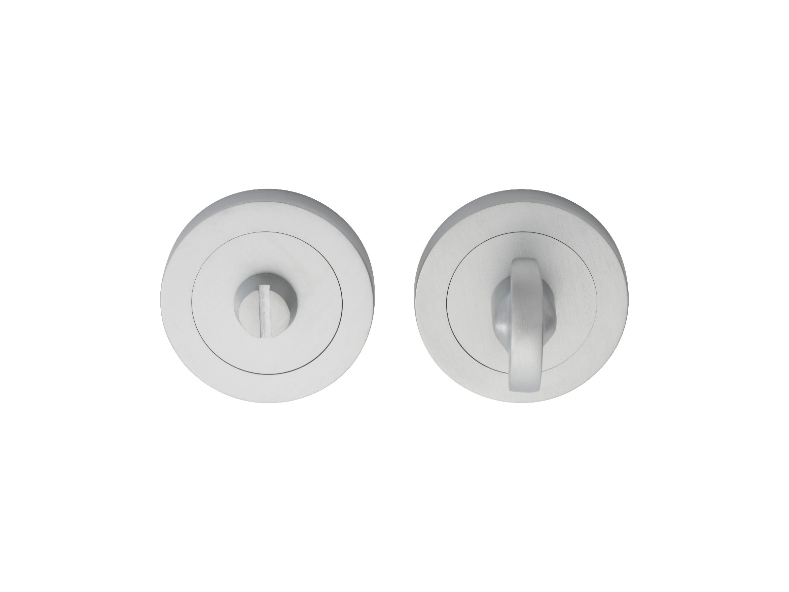 aa12sc_2.jpg Carlisle Brass Turn & Release on Concealed Fix Round Rose(4.9 x 65mm Spindle) - Satin Chrome - Image 1