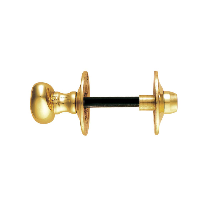 aa133_new.jpg Carlisle Brass Turn & Release to Suit Bathroom Lock / Oval Turn - Polished Brass - Image 1