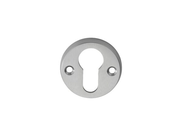 Carlisle Brass Escutcheon - Euro Profile on Face Fix Round Rose - Satin Chrome