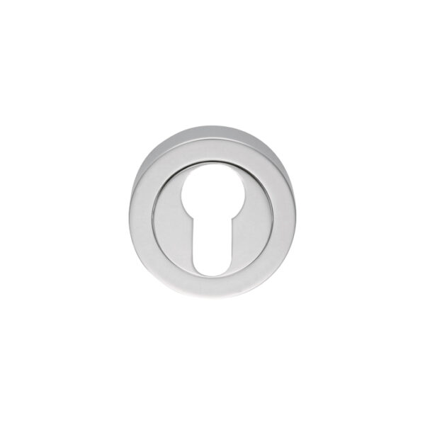 Manital Escutcheon - Euro Profile on Concealed Fix Round Rose - Polished Chrome