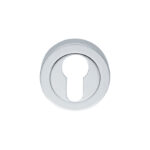 Manital Escutcheon - Euro Profile on Concealed Fix Round Rose - Satin Chrome