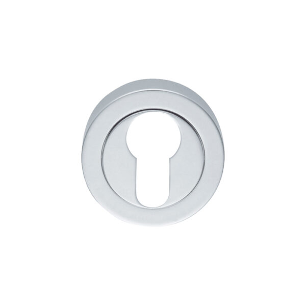 Manital Escutcheon - Euro Profile on Concealed Fix Round Rose - Satin Chrome
