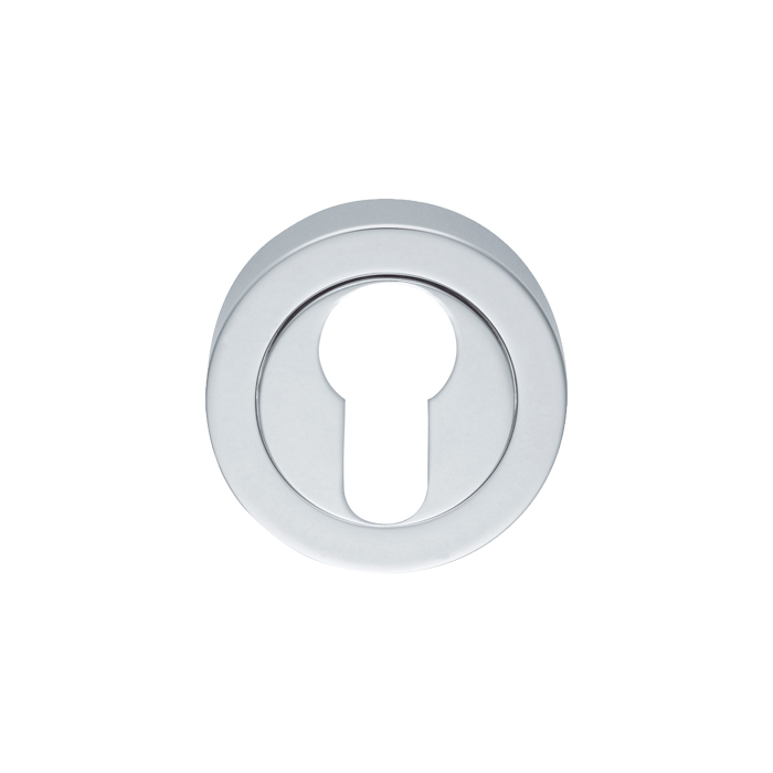 aa1sc_1.jpg Manital Escutcheon - Euro Profile on Concealed Fix Round Rose - Satin Chrome - Image 1