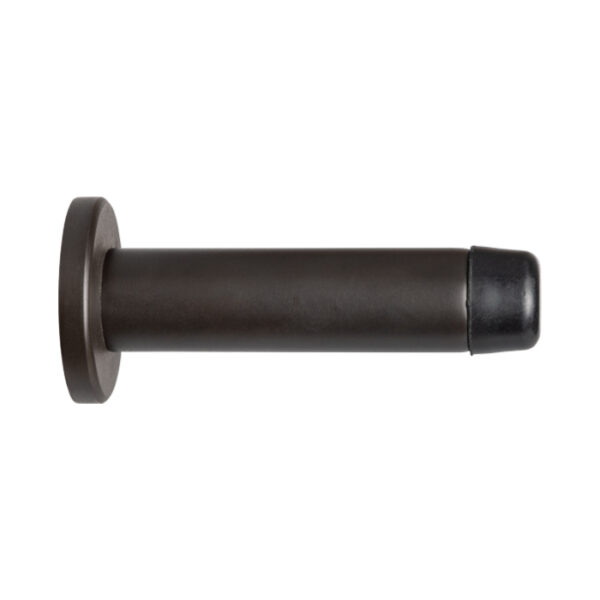 Carlisle Brass 72 x 32mm Wall Mounted Doorstop on Rose - Concealed Fix - Matt Bronze