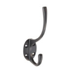 Carlisle Brass Victorian Hat & Coat Hook - Matt Black