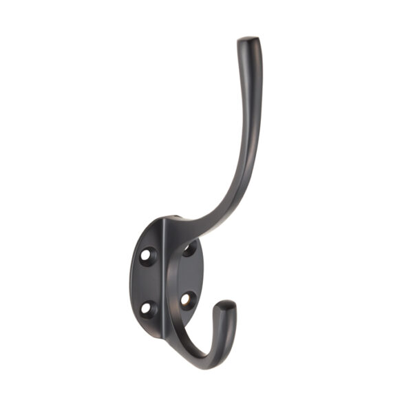 Carlisle Brass Victorian Hat & Coat Hook - Matt Black