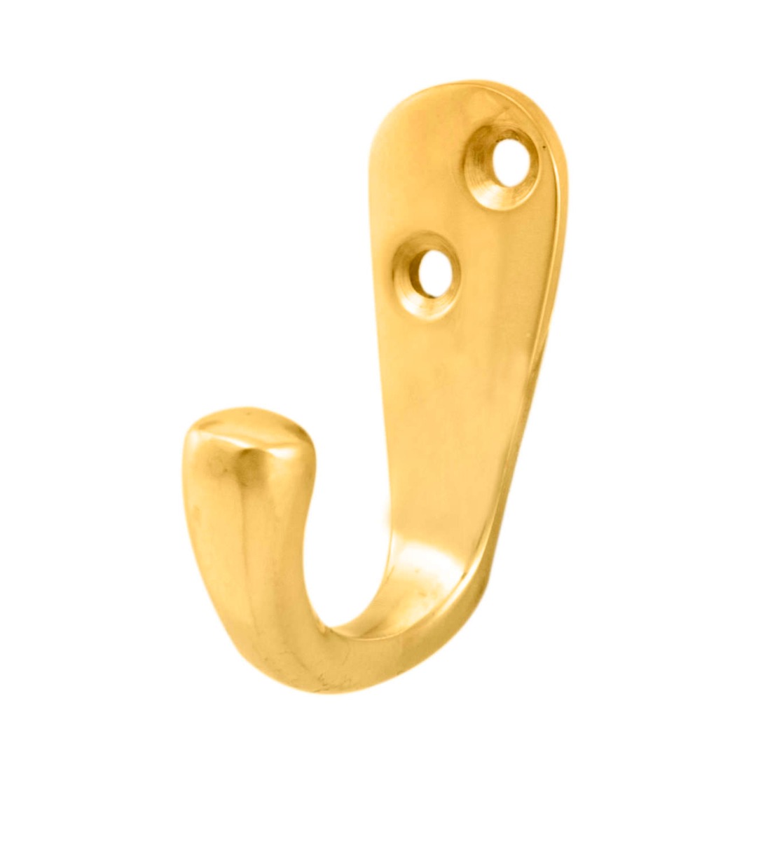 aa26_1.jpg Carlisle Brass Victorian Single Robe Hook - Polished Brass - Image 1