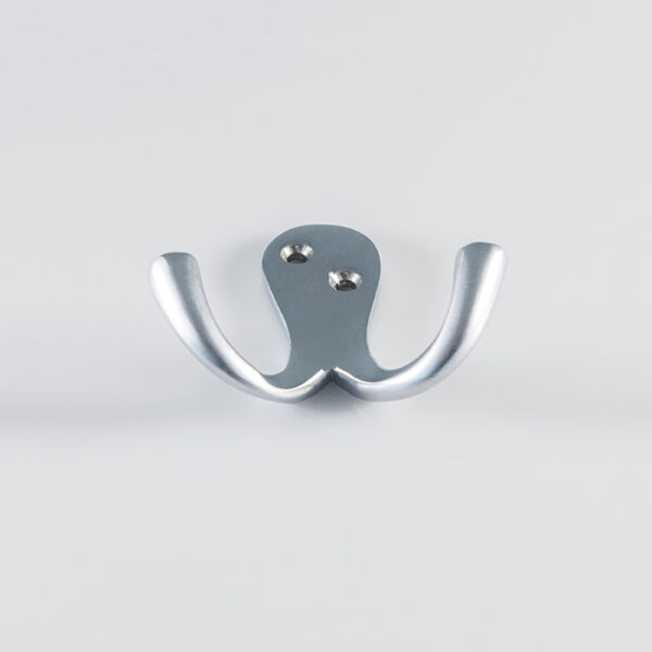 Carlisle Brass Victorian Double Robe Hook - Satin Chrome