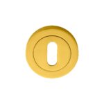 Manital Escutcheon - Lock Profile on Concealed Fix Round Rose - Polished Brass