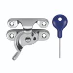 Carlisle Brass Locking Sash Fastener (Fitch Pattern) - Polished Chrome