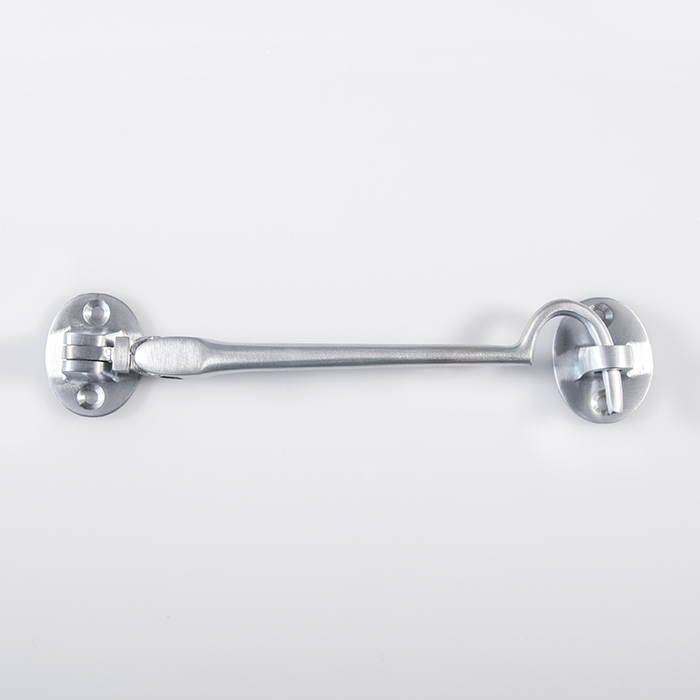 aa62sc_image_01.jpg Carlisle Brass Cabin Hook - Heavyweight (Silent Pattern) - Satin Chrome - Image 1