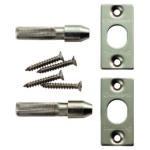 Eurospec Security Hinge Bolt Set Stainless Steel - Boxed - Satin Stainless Steel