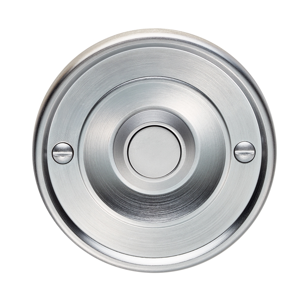 aq30sc_2.jpg Carlisle Brass Round Bell Push - Satin Chrome - Image 1