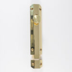 Carlisle Brass 152 x 36mm Surface Bolt C/W Keep Flat & Angled Mortice Keeps - Polished Brass