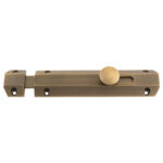 Carlisle Brass 152 x 36mm Surface Bolt C/W Keep Flat & Angled Mortice Keeps - Antique Brass