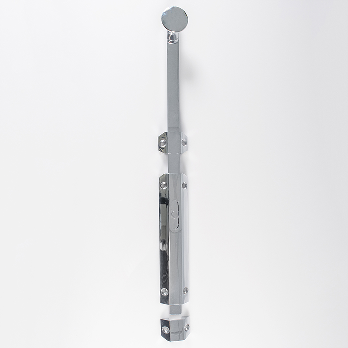 aq82excp_image_01.jpg Carlisle Brass 152 x 36mm Extended Surface Bolt C/W Keep Flat & Angled Mortice Keeps - Polished Chrome - Image 1