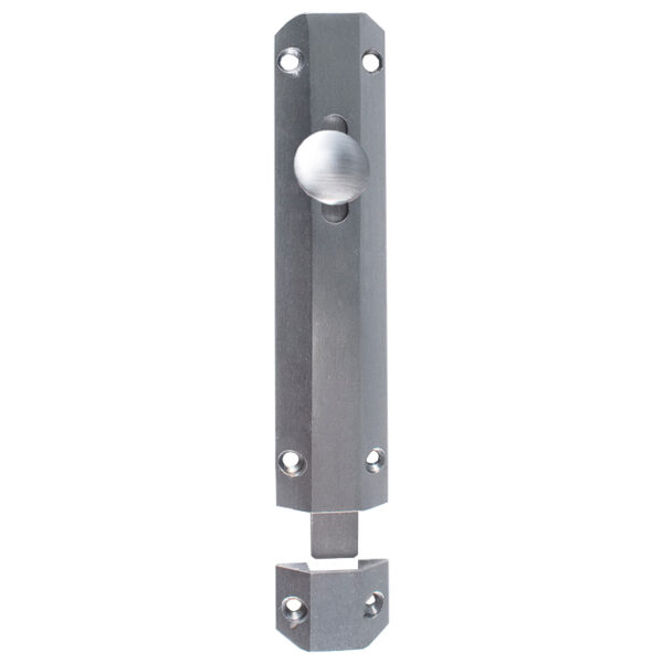 Carlisle Brass 152 x 36mm Surface Bolt C/W Keep Flat & Angled Mortice Keeps - Satin Chrome