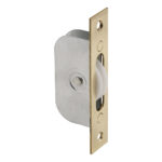 Carlisle Brass Sash Window Axle Pulley No2 Square Polished Brass Forend with Nylon Wheel
