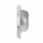 Carlisle Brass Sash Window Axle Pulley No2 Square Chrome Forend with Nylon Wheel - Polished Chrome