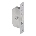 Carlisle Brass Sash Window Axle Pulley No2 Square Satin Chrome Forend with Nylon Wheel