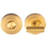 Manital Syntax Turn & Release on Concealed Fix Round Rose - Satin Brass