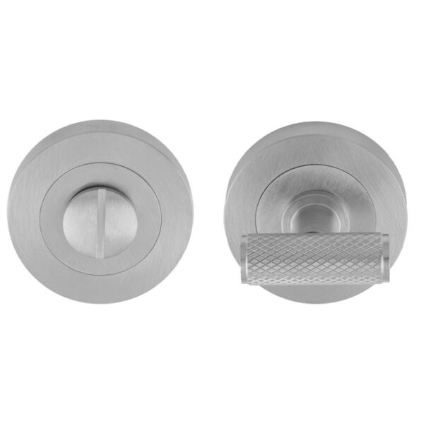 Manital Syntax Turn & Release on Concealed Fix Round Rose - Satin Chrome
