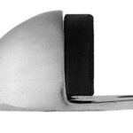 Carlisle Brass Floor Mounted Oval Doorstop - Satin Chrome