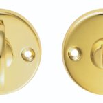 Carlisle Brass Turn & Release on Face Fix Round Rose (4.9 x 67mm Spindle) - Polished Brass