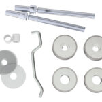 Eurospec Back to Back Fixing Pack - 19mm Dia. Pull Handle - Satin Stainless Steel