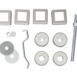 Eurospec Back to Back Fixing Pack - 19mm Dia. Pull Handle - Satin Stainless Steel