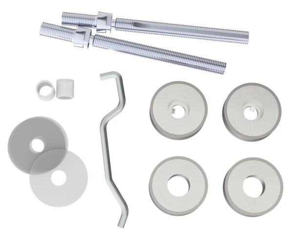Eurospec Back to Back Fixing Pack - 19mm Dia. Pull Handle - Bright Stainless Steel