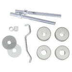Eurospec Back to Back Fixing Pack - 30mm Dia. Pull Handle - Satin Stainless Steel
